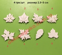 115-Декор пластик ЛИСТЬЯ