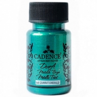 Акриловая краска Cadence Dora Metallic Paint, 50 мл, изумрудный