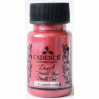Акриловая краска Cadence Dora Metallic Paint, 50 мл, красный