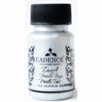 Акриловая краска Cadence Dora Metallic Paint, 50 мл, серебро