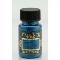 Краска для ткани металлик Cadence Dora Textil, 50 мл, синий