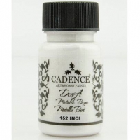 Акриловая краска Cadence Dora Metallic Paint, 50 мл, белый перла