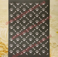 Трафарет Собачий фон)))), А5 (15х20см)