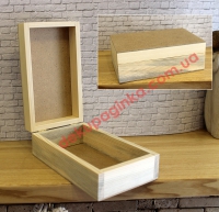 Шкатулка 20х12х7 см,  Петлі по коротшій