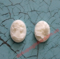 Камея-мини,  2шт,   1,6*2,4 см